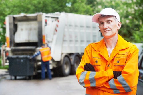 East London rubbish clearance services in action